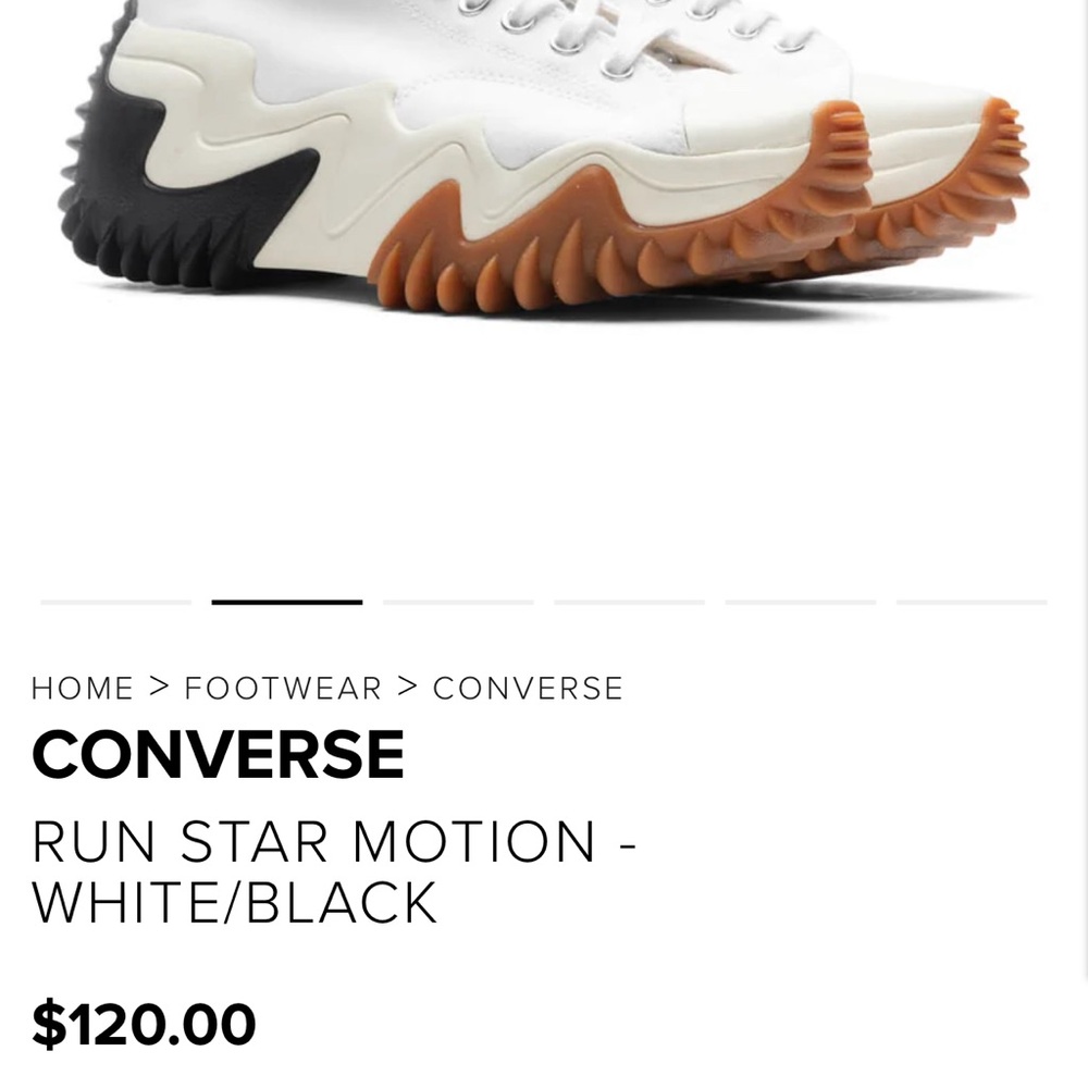 CONVERSE
RUN STAR MOTION - WHITE/BLACK

$120.00